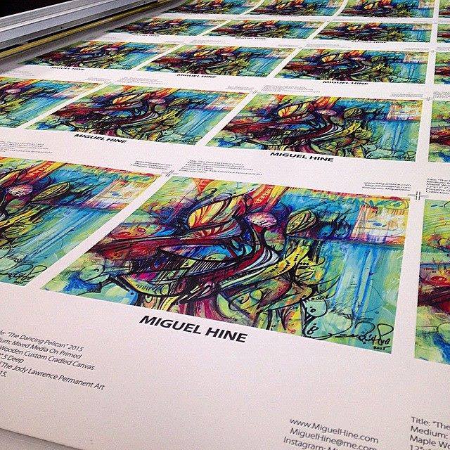 I am ever so proud to be able to present to you these extraordinary "limited-edition 1-20. Signed by Artist Miguel Hine"One of a kind archiva prints, 👌🏽🎨🔥Hot of the press!! Printed with the highest quality inks on 100% cotton heavy "Thick" museum grade l watercolor paper. ~ These 1/20 will be the only ones printed ever. A wonderful addition to your #HINE collection.Please note: These limited edition prints have all already been sold through my "Help Artist M. HIne exhibit in NYC during our foundrasier last month and are finally ready and shipping out to there owners along with another special personal gift included inside. | #HineArtistFoundation2015© #ArtistMHine2015© || All graphics design and printing by George Earl graphics and printing. Thank you!! - www.GEprint.net / T-(305) 361-0896 / email:jobs@GEprint.net - https://www.facebook.com/pages/George-Earl-Graphics-Printing/115867185140859 - *Artwork Image courtesy of Jody Lawrence. Original painting property of the Ms. Lawrence Art Collection. NYC.2015 