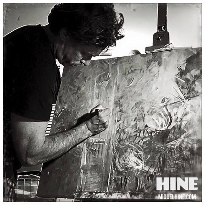 Artist Miguel Hine JUN - 2015. "Late Night Studio Sessions. / - "The aim of art is right to represent not the outward period of things, but there in word significance."  • Aristotle Artist Miguel Hine In the studio, late night painting. Time-lapse video."  www.miguelhine.com www.facebook.com/artistmiguelhine www.miguelhine/wordpress.com